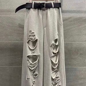 Already worn in sweatpants